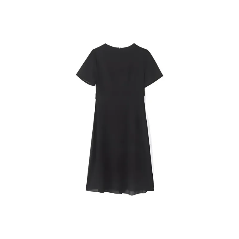 GOELIA Short Sleeved Dress Women's Black-1