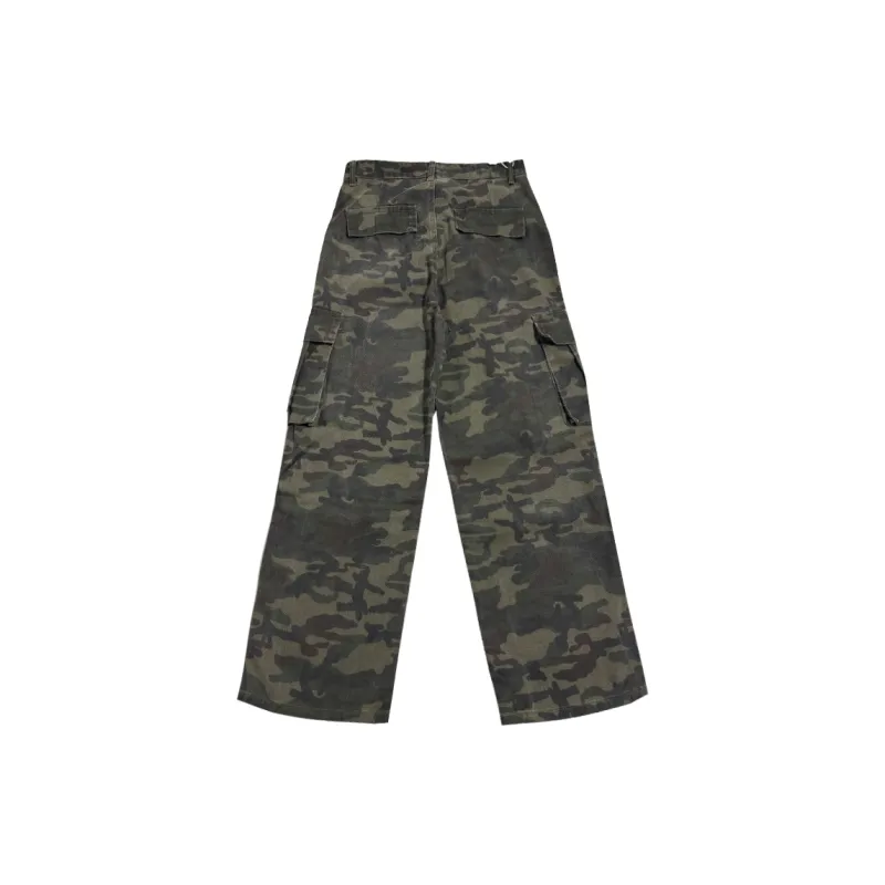 BENGEN Jeans Unisex Green Camouflage-5