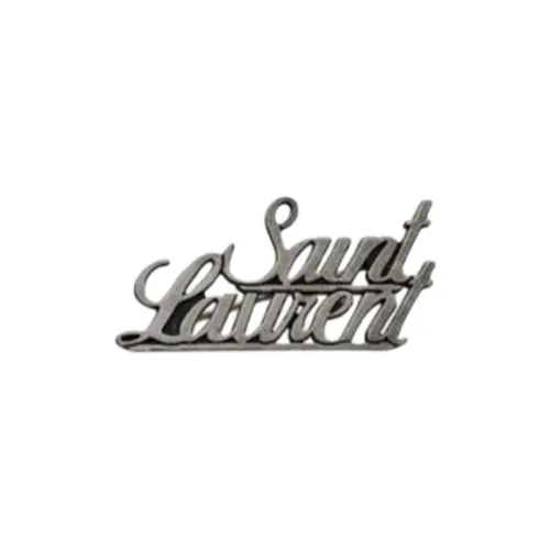SAINT LAURENT Metal Brooches Men's Silver