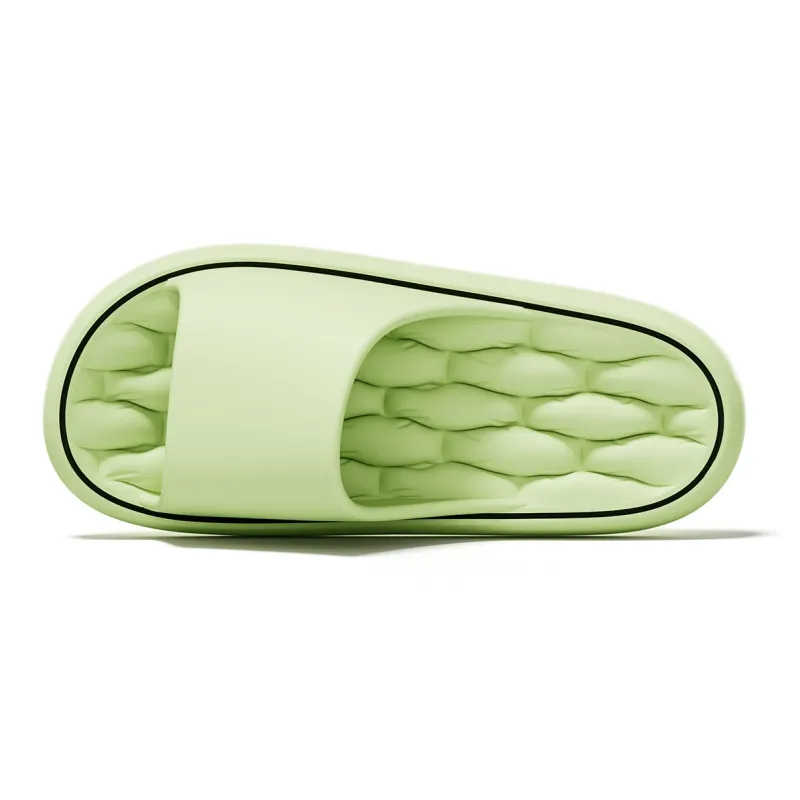 Soft Minimalist Style Geometric, Home Slippers, Solid Color Summer Quiet Bathroom Dormitory, Hexagonal Grid, Unisex-23