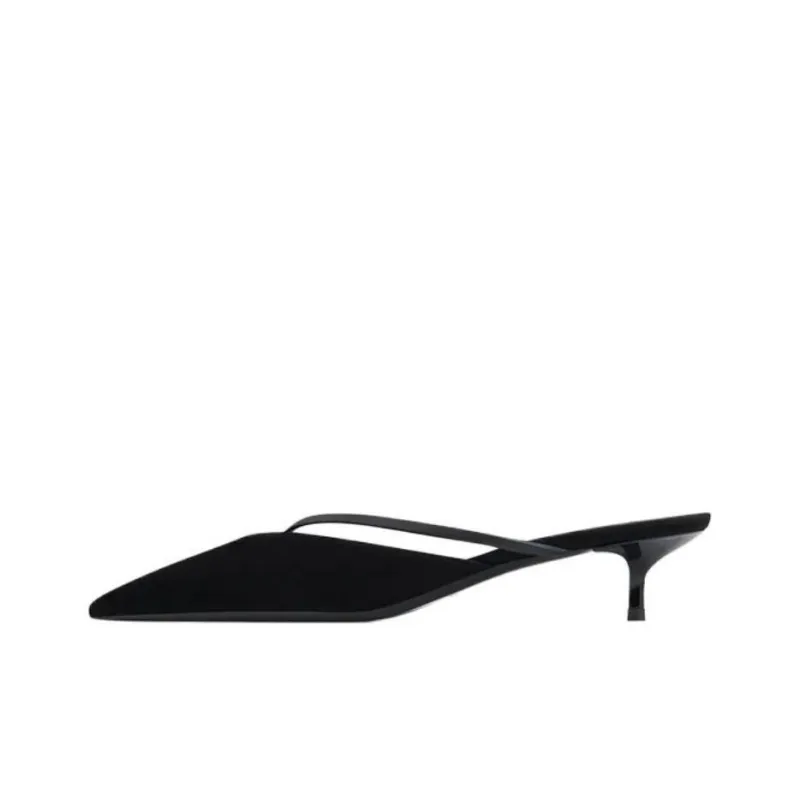 NEOUS Closed Toe Slippers 4cm Women's Black-0