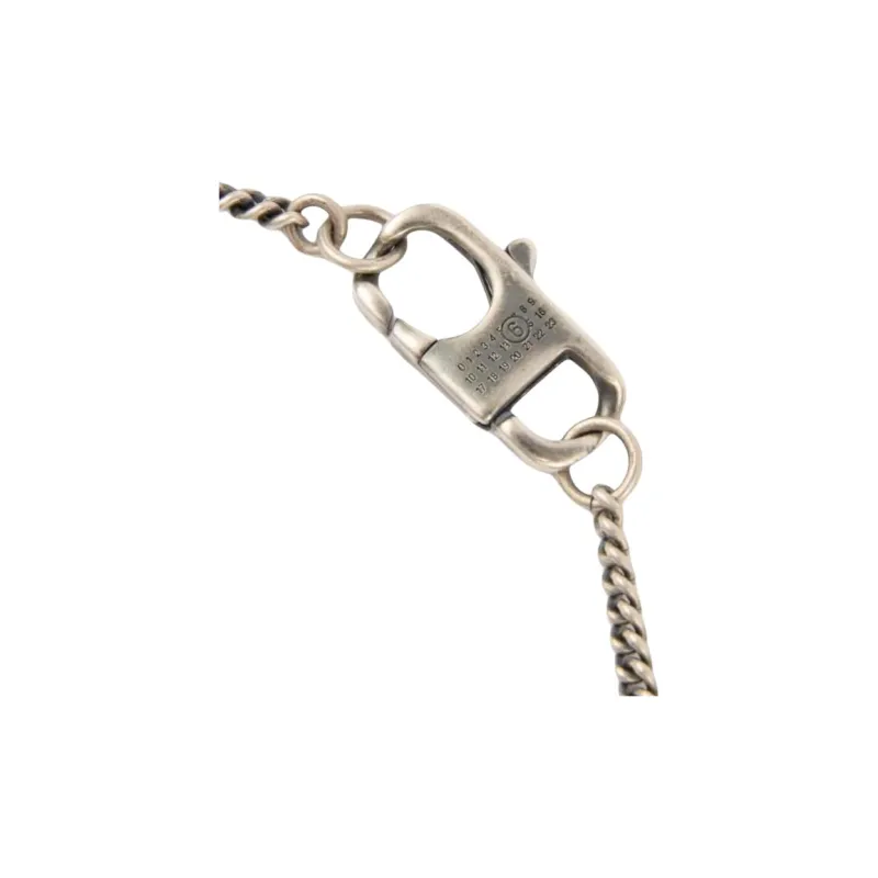 MM6 Maison Margiela Brass Necklaces Men's Silver - POIZON