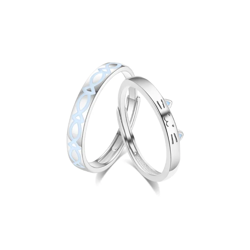 Crafts Women's S999 Fine Silver Rings Unisex-0