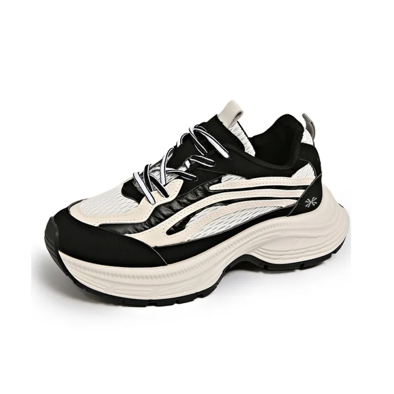 YUZHAOLIN Anti Slip And Wear Resistant Height Increasing Low Top Chunky Sneakers Women's-6