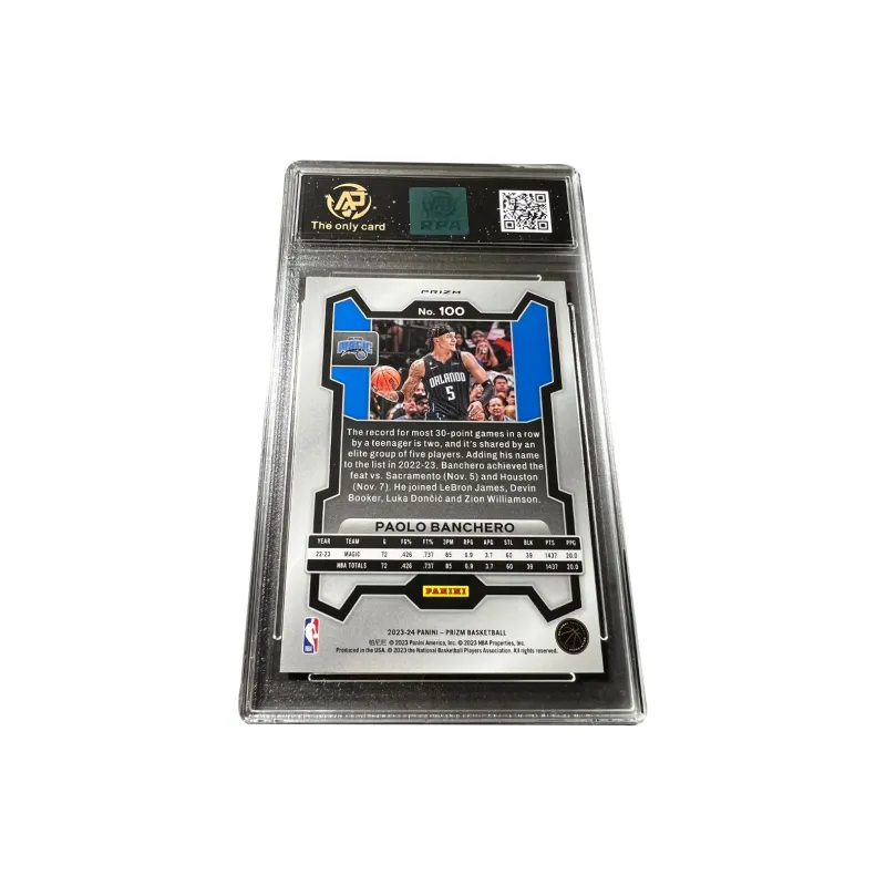 PANINI Magic Team Paul Banchero Red Ice Shatter Holographic Card RPA High Score Star Card Rare Card Graded Cards 1 Pc-1