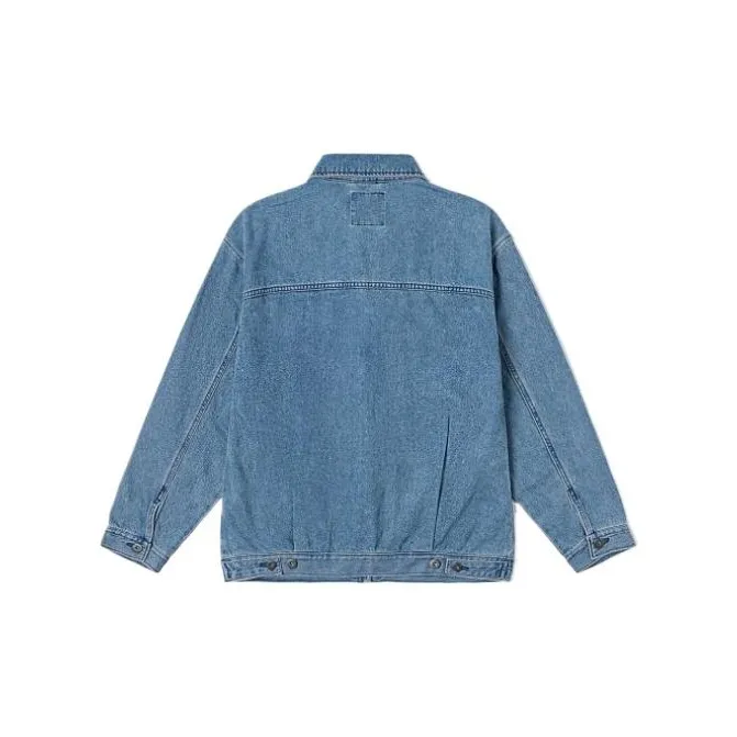 Vans Denim Jacket Women's Gray Blue-1