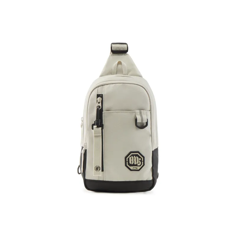 LiNing Polyester Sling Bag Unisex Coast Gray-0