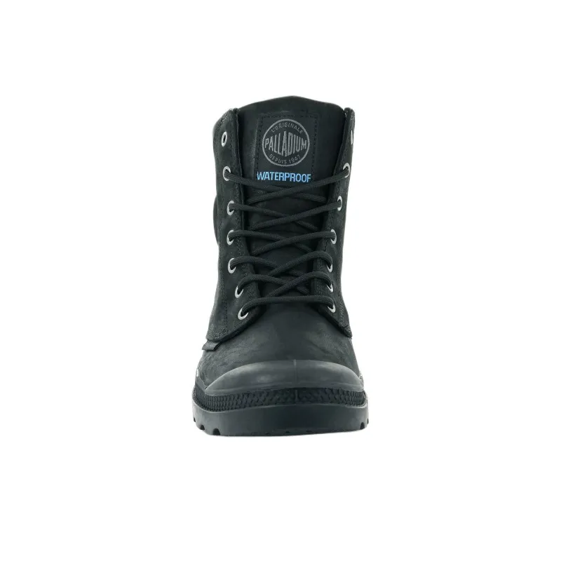 Palladium Pampa Waterproof Cushioning Short Outdoor Boots Unisex Black-4