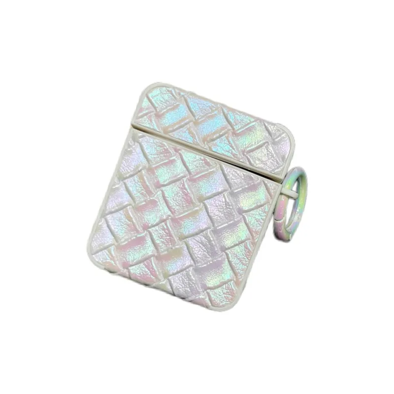 CORBELLATI Compatible With AirPods 1/2/3/Pro 1/2/4th Generation TPU Long Weave Pattern Headphone Cases-4