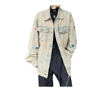 SOCKKEY Denim Jacket Unisex Yellow Mud