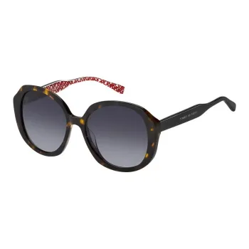 Tommy Hilfiger Acetate Round Sunglasses Unisex Black