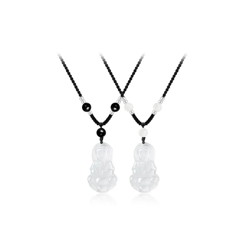 Ancient Jewelry Chalcedony Necklaces Unisex-6