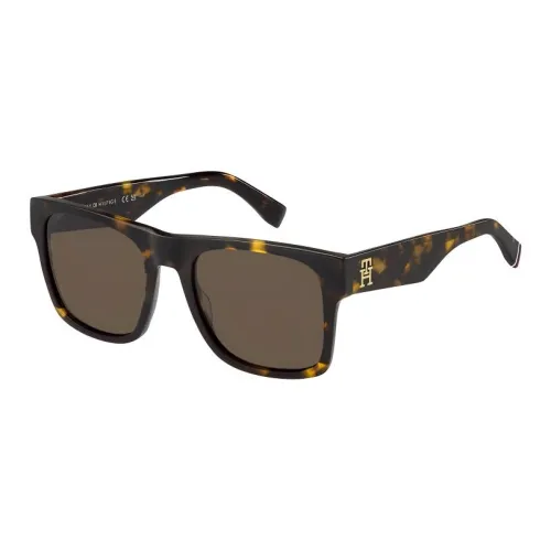Tommy Hilfiger Acetate Square Sunglasses Unisex Havana