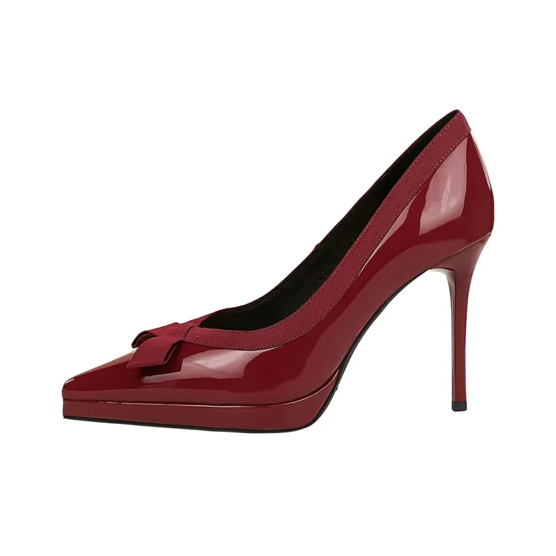 QITUMAUL Slim Heel High Heels 10.5cm Women's-3