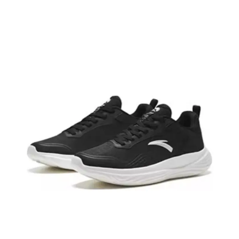 Anta Variety Training Collection Lightweight Cushioning Support Low-Top Training Shoes Men's Black Ivory White-1
