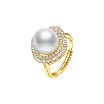 ME LUXE Pearl Rings Women's