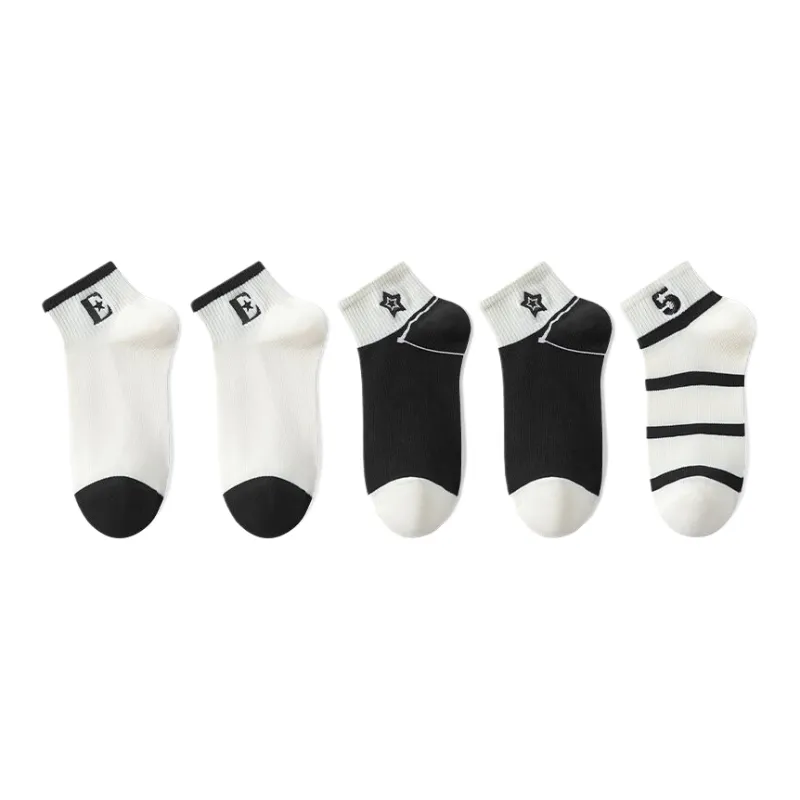 Cotton Gene Ankle Socks Women's 5 Pack-12