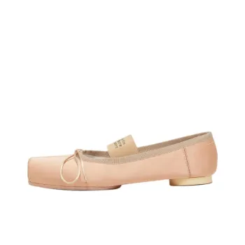 MM6 Maison Margiela Anatomic Numbers Motif Square Toe Ballerina Shoes Women's