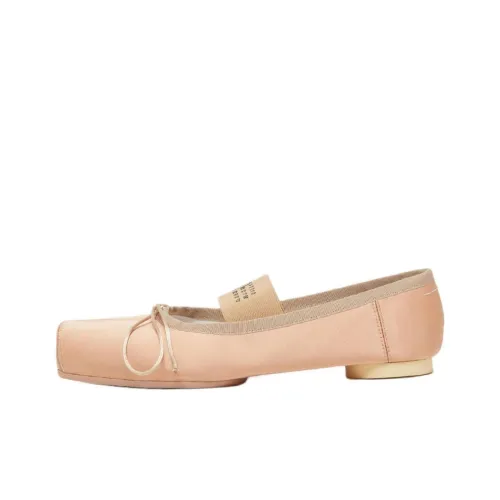 MM6 Maison Margiela Anatomic Numbers Motif Square Toe Ballerina Shoes Women's