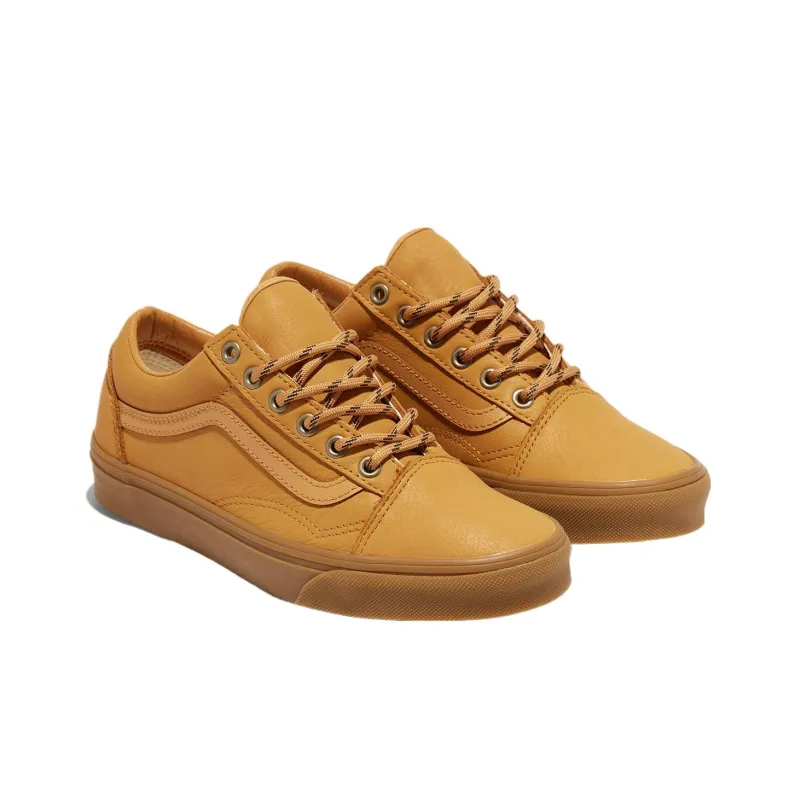 Vans Old Skool Slip Resistant Low Top Skateboard Shoes Men's Burnt Yellow-1