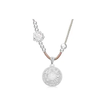 Kim Ka Fook 990 Silver Necklaces Women's