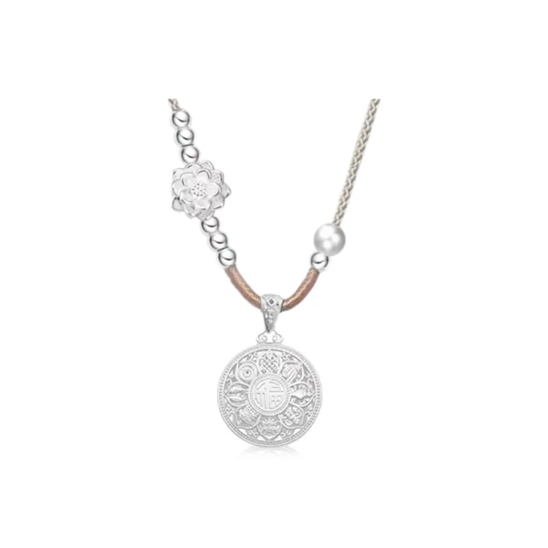 Kim Ka Fook 990 Silver Necklaces Women's-0