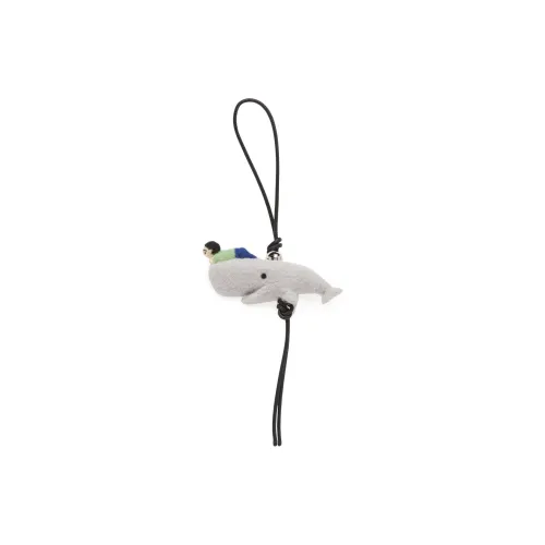 LOEWE Calfskin Wool Pendants Women's Gray
