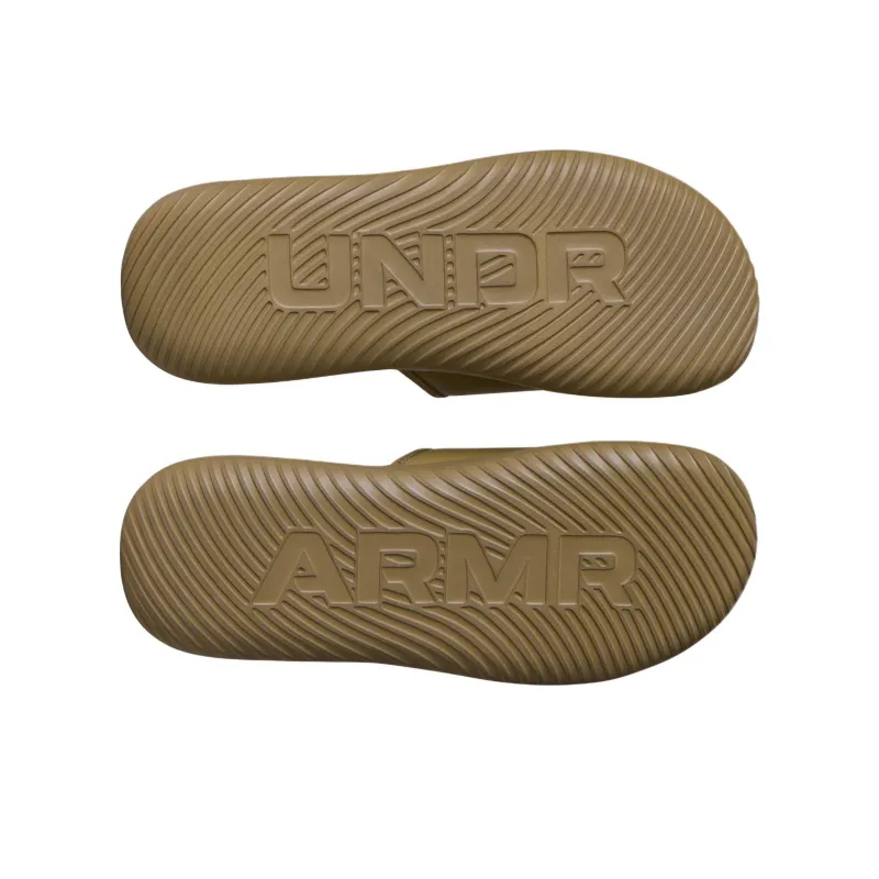 Under Armour Ignite Pro Slip Resistant Abrasion Resistant Slide Slippers Men's Brown-3
