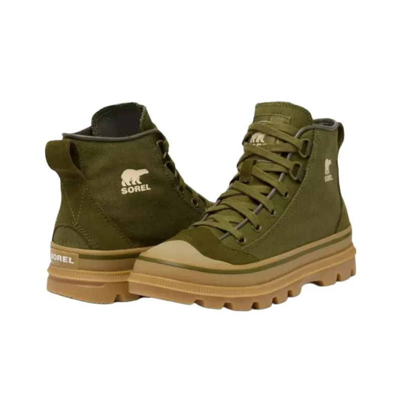 SOREL SCOUT N High-Top Canvas Shoes Women's Green-4