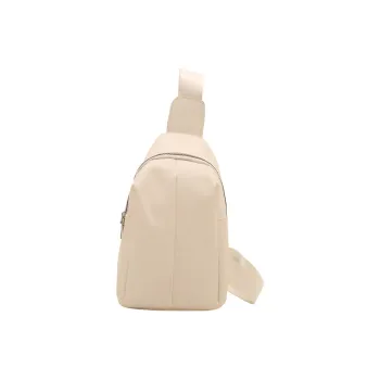 Meow In The Grass PU Crossbody Sling Bag Regular Unisex White/Black