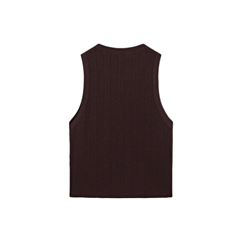 Massimo Dutti Tank Tops Women's Umber Red-1