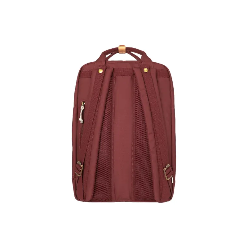 Doughnut Recycled Polyester Backpack Tubas Unisex Burgundy-3