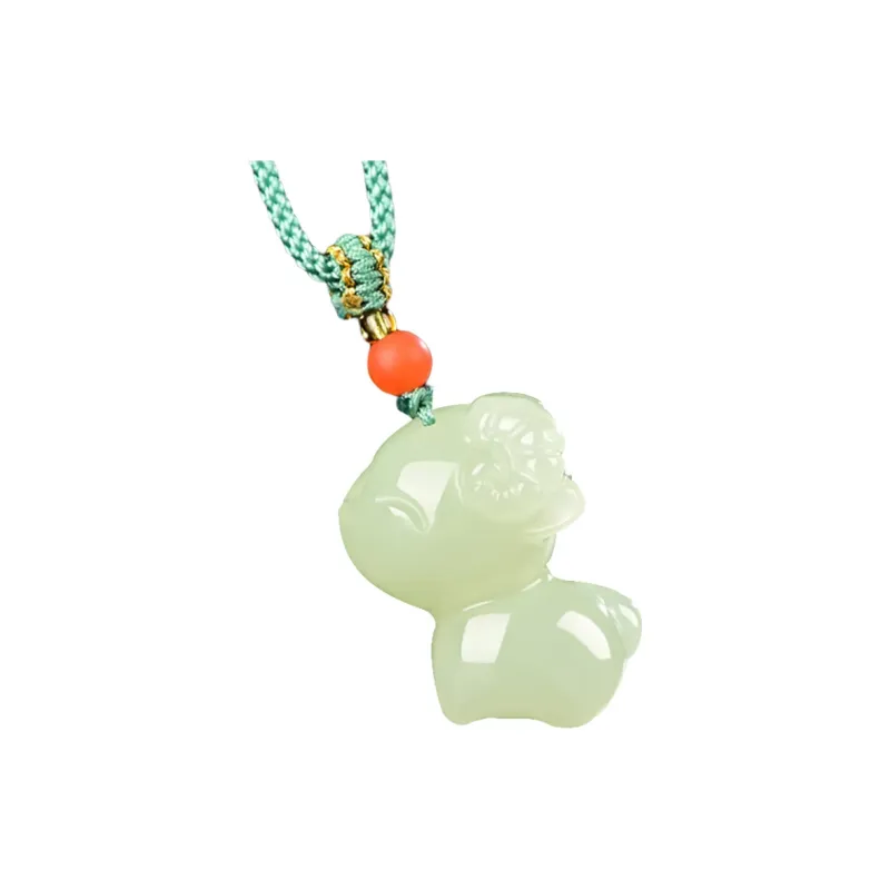 KUNYUYAO Hetian Jade Pendants White Jade/Pale Greenish White Jade Unisex-6