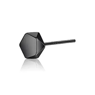 GUDUD 999 Fine Silver Needle Stud Earrings Men's-6