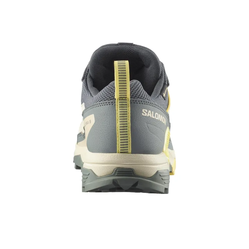 SALOMON Abrasion Resistant Low Top Hiking Shoes Women's Green White-5