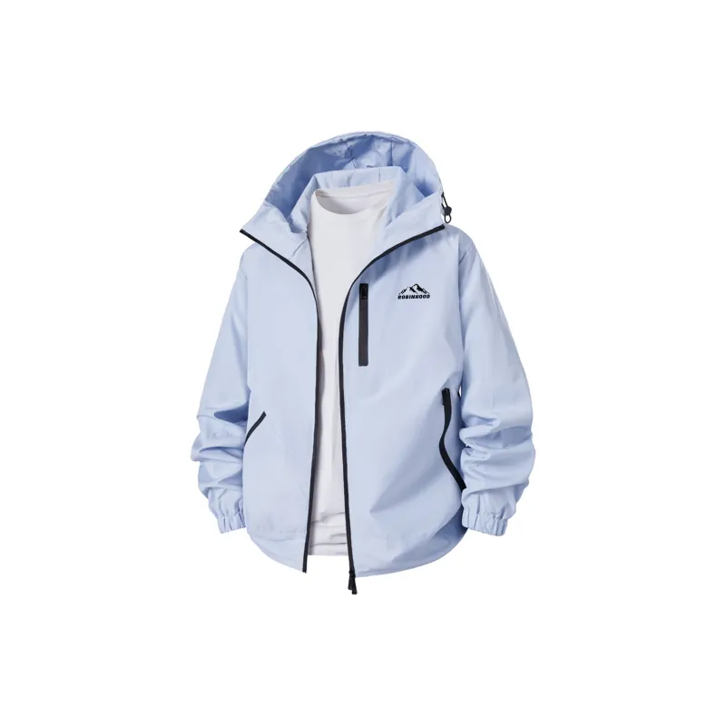 ROBINHOOD Water-Resistant Windproof Breathable Warm Water-Repellent Windbreaker Jacket Unisex-4