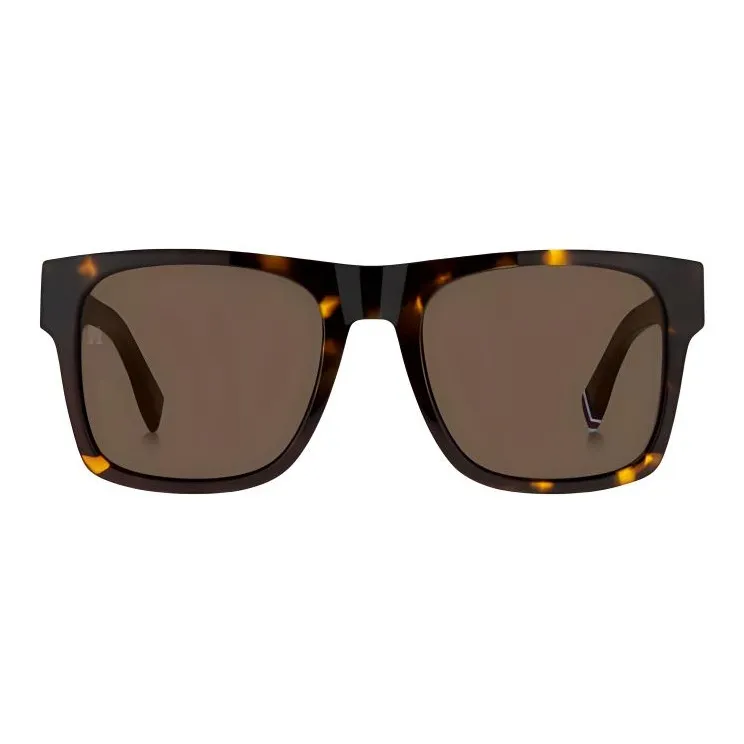 Tommy Hilfiger Acetate Square Sunglasses Unisex Havana-1