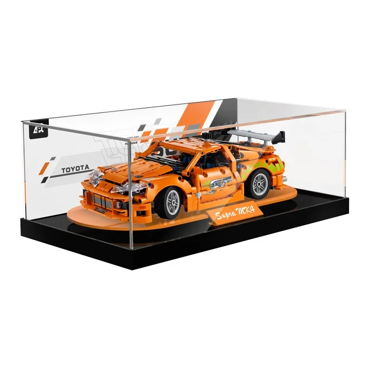 LIGHT YOUR BRICKS Compatibility Technic Building Block 42204 Toyota Supra MK4 Racing Display Case Model Accessories-0