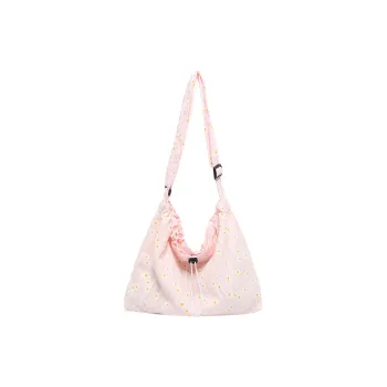 AOSONG Fabric Shoulder Bag Women's Pink/Black/White
