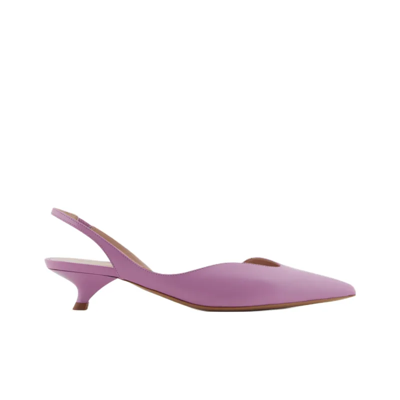 EMPORIO ARMANI Slim Heel High Heels 3.5cm Women's Purple-1