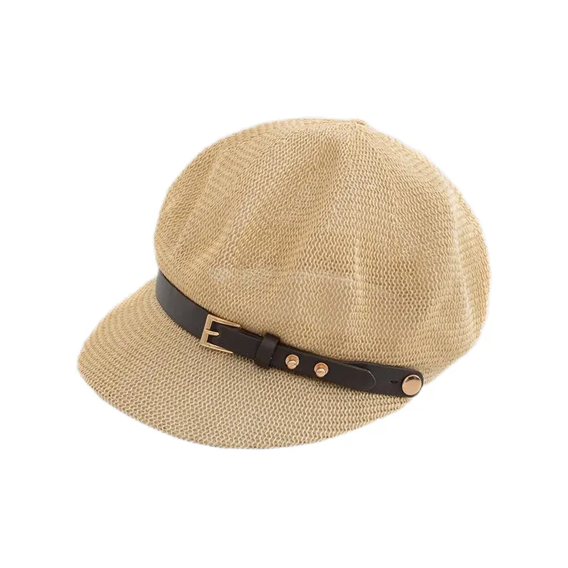 MINGYUANDAILI Polyester Octagonal Cap Women's-4