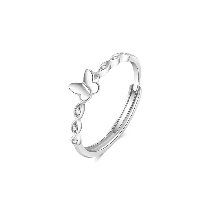 BLANK IN BLANK Sterling Silver Rings Unisex-10
