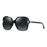 71421 B1 Black Frame with Polarized Gray Progressive Lens