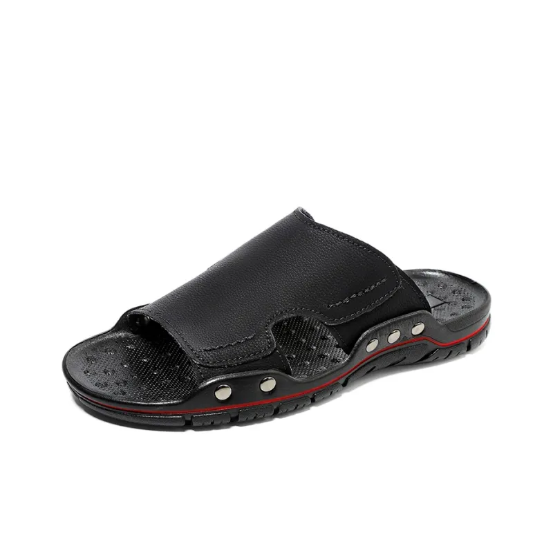 XIMO BULL Rubber Sole Abrasion-Resistant Cushioning Slide Slippers Men's-0