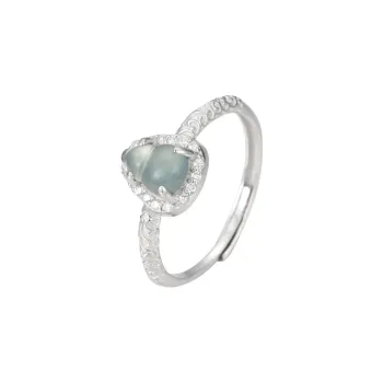 BYTHERE Glutinous Jade Rings Women's