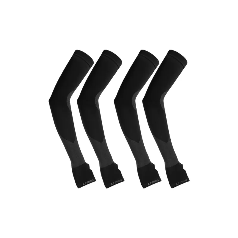 LiNing Basketball Cycling Hiking Arm Guards Sun And UV Protection Black Polyamide Unisex Comprehensive Protective-5