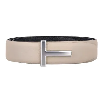 TOM FORD T Logo Buckle Belt