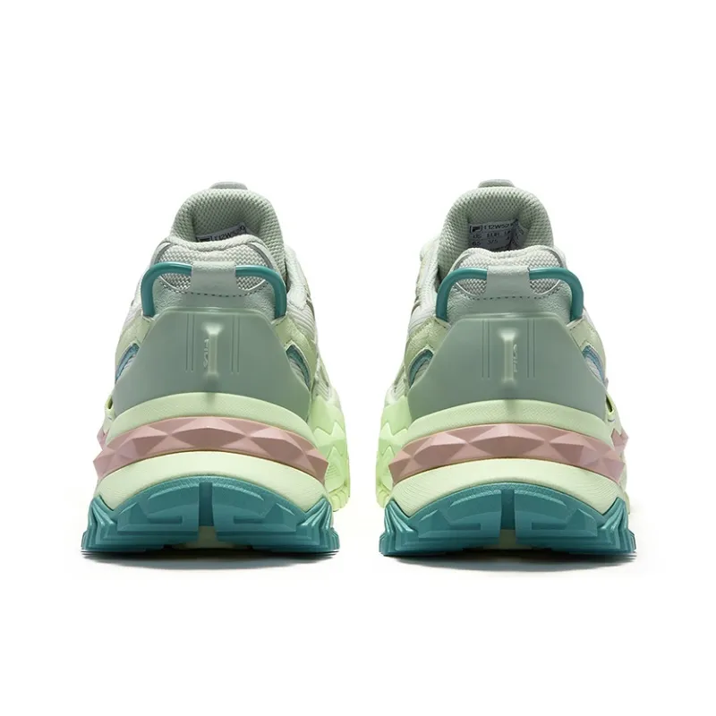 FILA FUSION BIANCO Slip-Resistant Height Increasing Low-Top Chunky Sneakers Women's Aqua-4