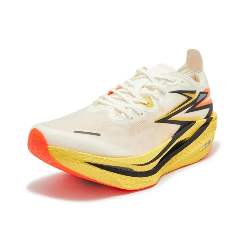 361° Flame 4 Running Shoes Unisex Low Top Feather White/Stamen Yellow-1