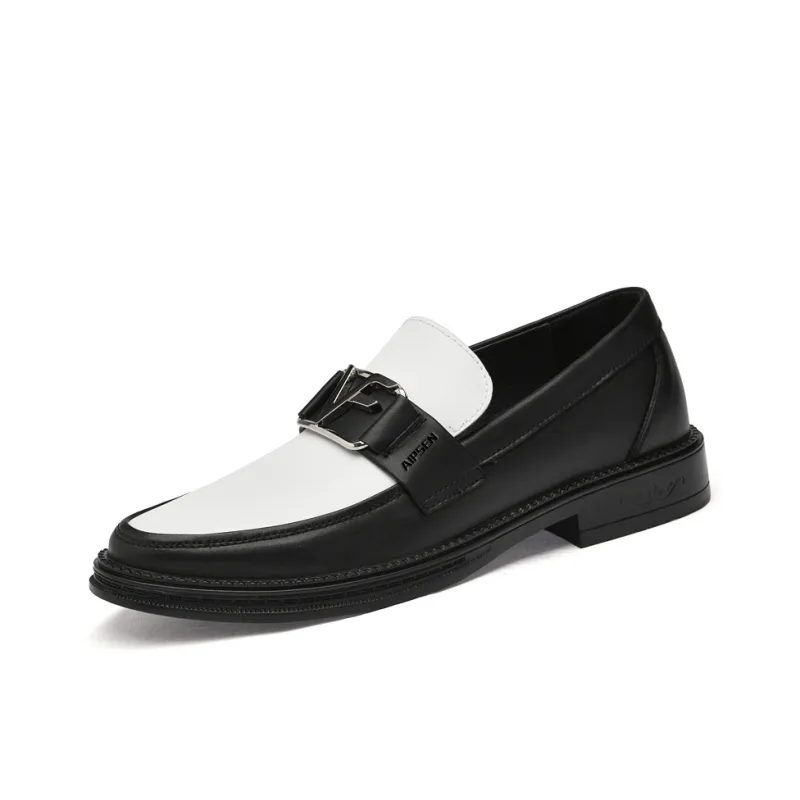 AIPSEN Loafers Men's Black White-1